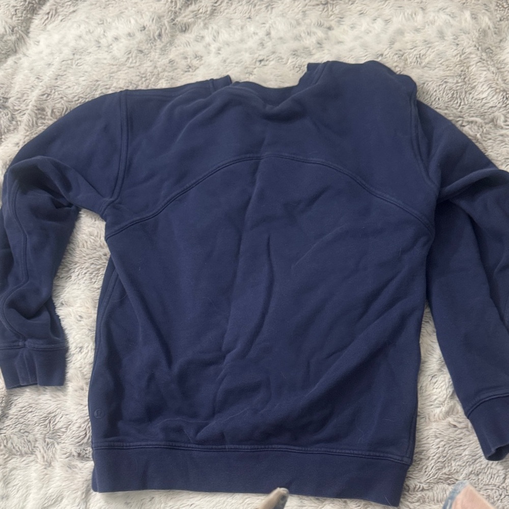 Lululemon navy crew neck sweatshirt size 6 - Picture 2 of 2